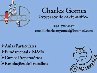 Professor de Matemática - Aulas Particulares
