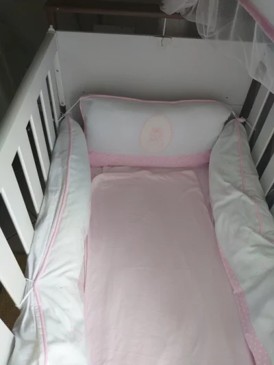 Berço Mini-cama Reller com Colchão, Kit Berço, Almofada Amamentação e