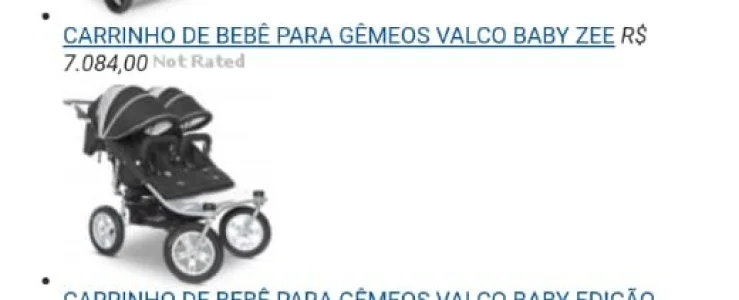 Carrinho de Bebê Gêmeos