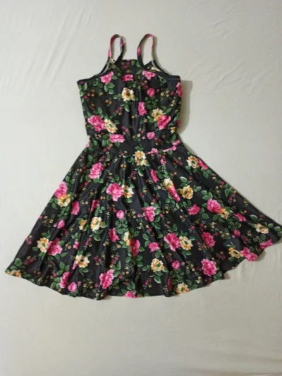 Vestido Rodado Estampa Floral com Bojo Moda Blogueira Feminina