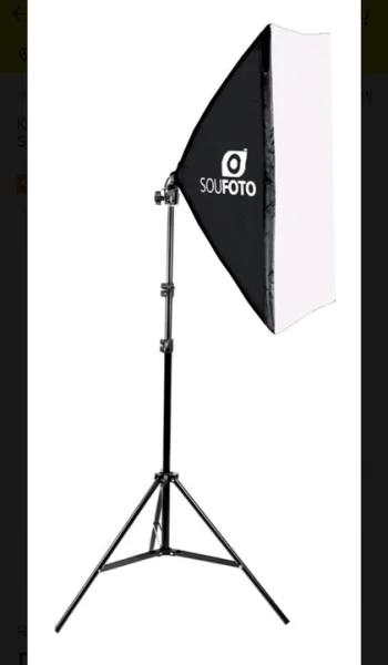Kit de Luz Continua para Foto e Video com Sofbtox e Tripé