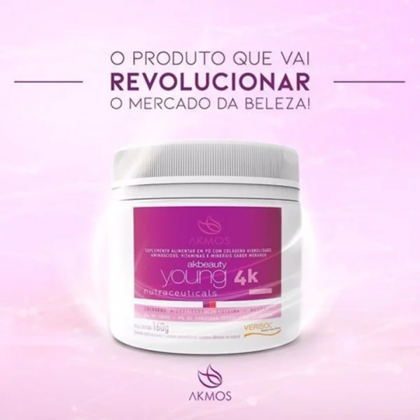 Colágeno Verisol Ak Beauty 4k Morango