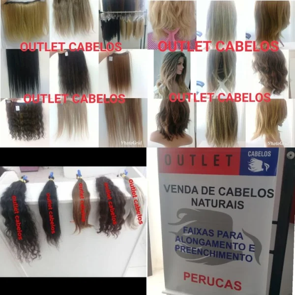Cabelos Naturais para Alongamento ou Mega Hair