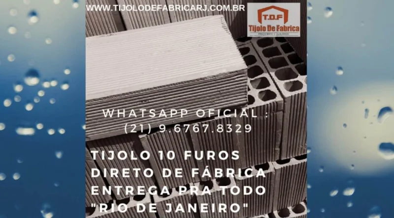 Tijolo Direto de Fábrica Whatsapp: (21) 9.6767.rio das Ostras- RJ