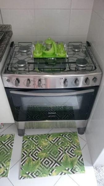 Fogão Piso 5 Bocas Mega Chama (inox) Consul Cf676