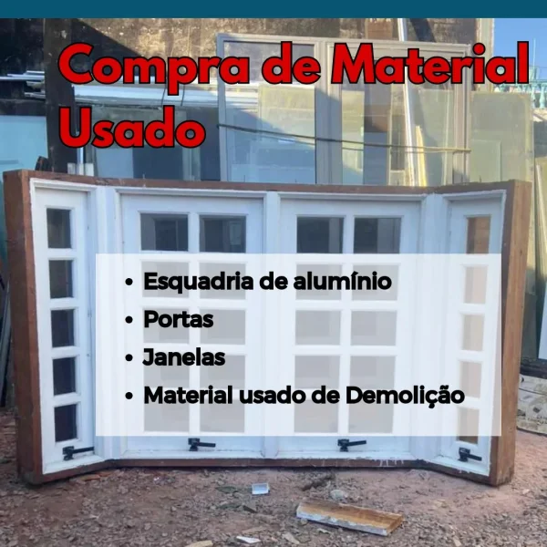 Compro Portas e Janelas Usadas no Brooklin