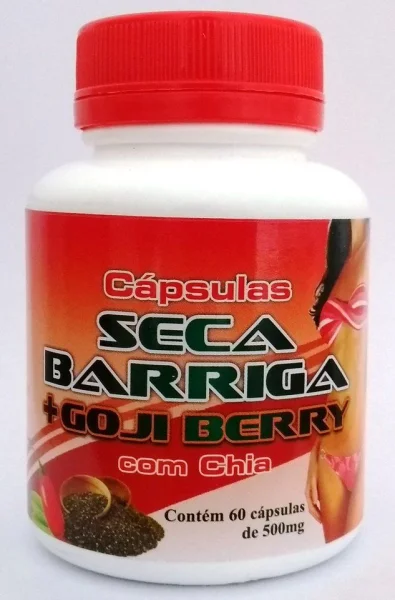 Seca Barriga com Goji Berry e Chia 60 Cápsulas de 500mg