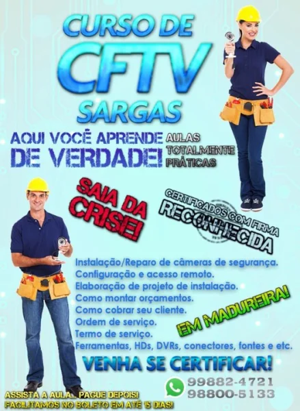 Curso Cftv Completo 12x Cartao