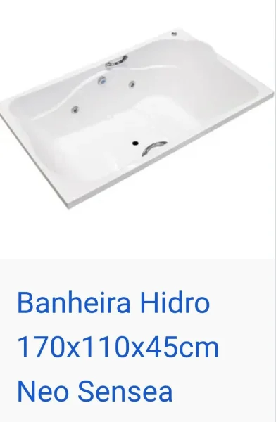 Banheira hidro 2 lugares neo confort