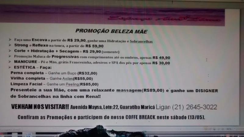 Promoção Dia das Mães