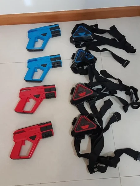Jogo de Armas Laser Infravermelho - 4 Jogadores - Guns And Vests