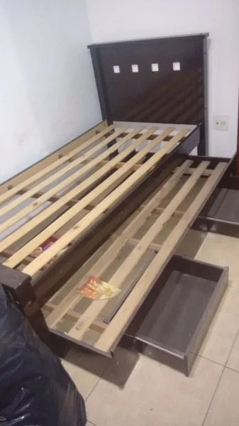 Bicama Solteiro com Gaveta