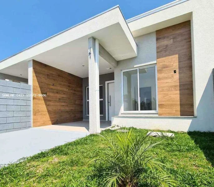 Casa para Venda em Ponta Grossa, Colônia Dona Luíza, 2 Dormitórios, 1 Banheiro, 1 Vaga