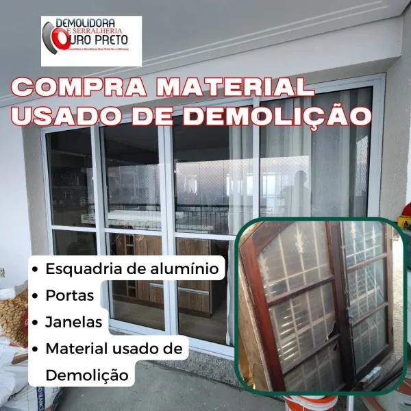 Compra de Materiais Usados e Serviços de Serralheria
