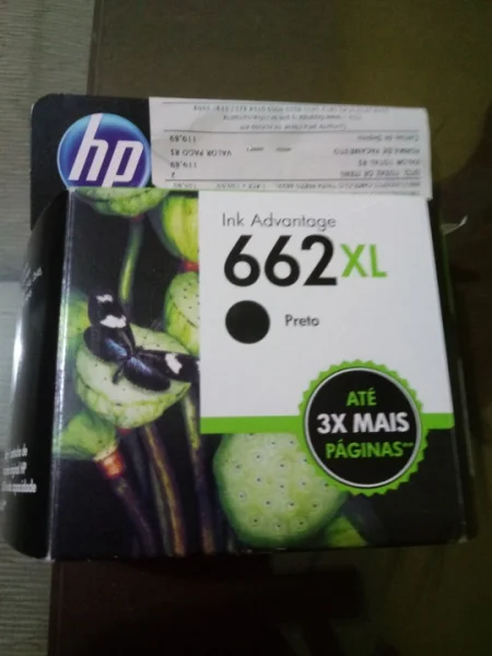Cartucho Hp 662 Novo com Nota Fiscal