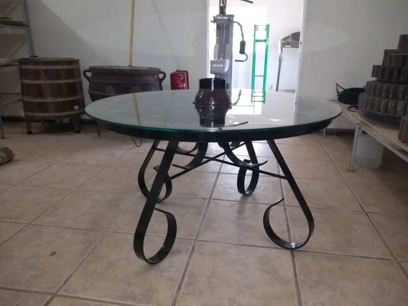 Mesa Rustica Roda de Carroça