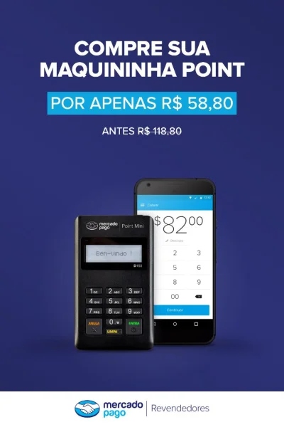 Máquina Passar Cartao Credito\debito Internet Gratis Mercado Pago