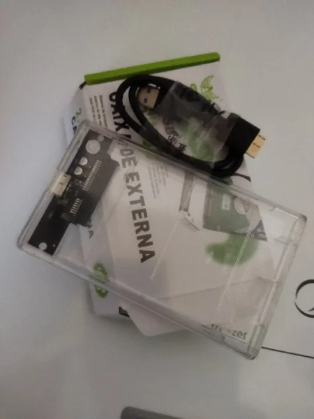 Case Slim para Hd SSD e Sata - Usb 3.0 Externo Transparente