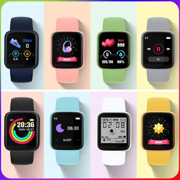 Smartwatch Relógio Inteligente D20 Y68 Esportivo Medidor de Pressão