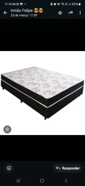 Cama Casal Usada Bem Conservada