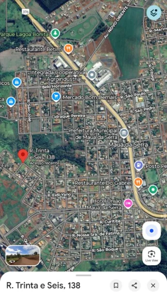 Terreno Esquina 476 Metros Mauá da Serra PR