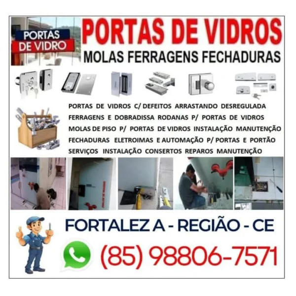 Portas de Vidros Consertos (85) 98806-7571