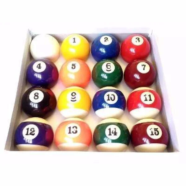 Jogo Bolas de Bilhar Snooker Sinuca 52mm 16 Peças