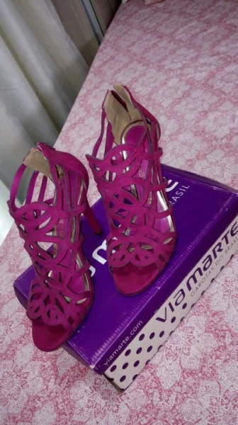 Sapato de Salto Rosa