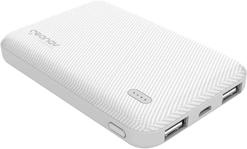 Power Bank 5.000mah, 2 Portas Usb 2.1a, Led Indicadora