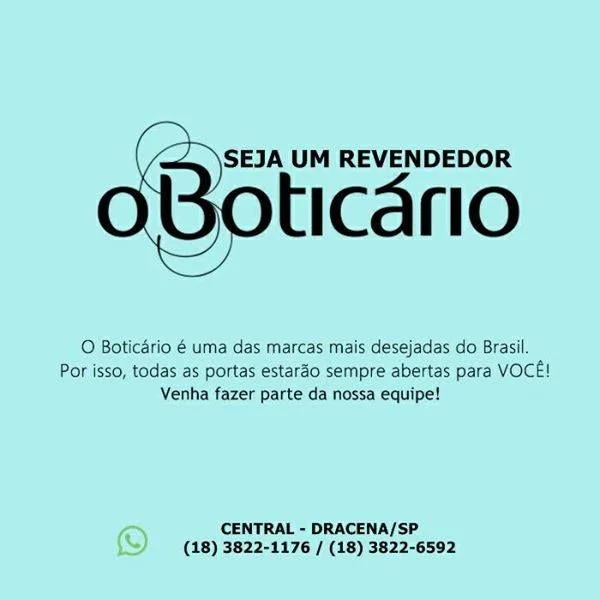 Venha Trabalhar com o Boticário