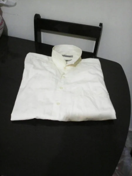 Camisa Social Manga Longa Amarelo Claro M