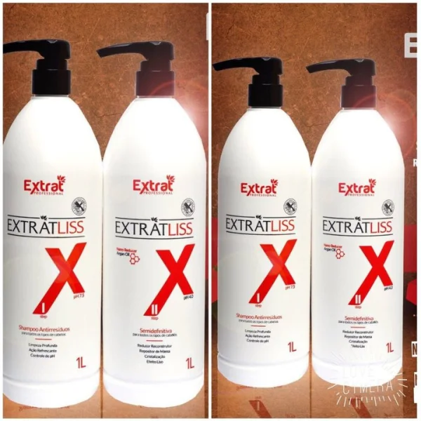 Kit Extrat Escova Semi Definitiva 2x1000ml com Shampoo