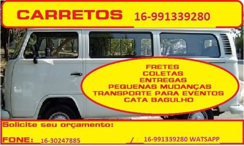 Carretos/ Pequenas Mudanças e Socorro de Motos