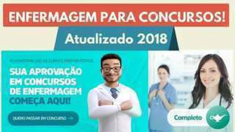 Enfermagem para Concursos Treinamento em Vídeos e Material Didático