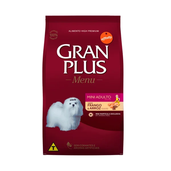 Ração Menu Granplus para Cães Adultos Raças Pequenas Sabor Frango e Ar