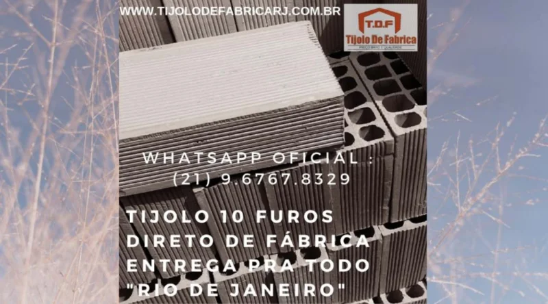 Tijolo Direto de Fábrica Whatsapp: (21) 9.6767.8329 Nova Friburgo- RJ