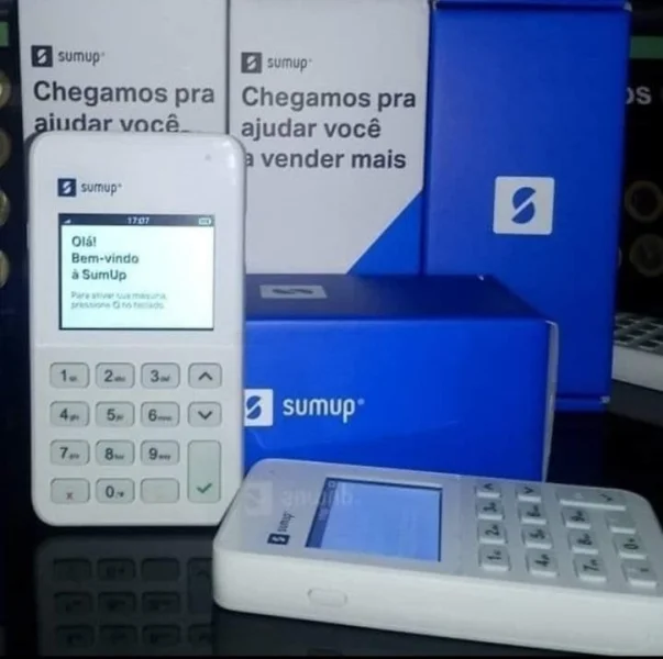 Maquininha de Cartão Sumup On com Internet Grátis e Leitor de Tela