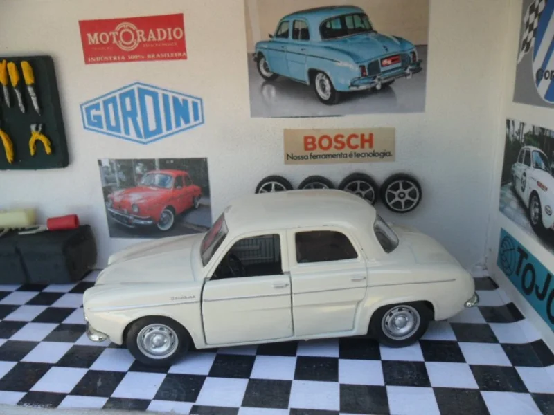 Quadro Oficina de Carro Miniatura Gordini Carros