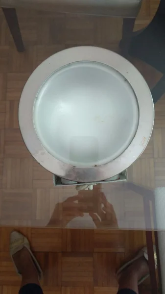 Spot Luminária de Embutir Redondo Metal e Vidro Bivolt