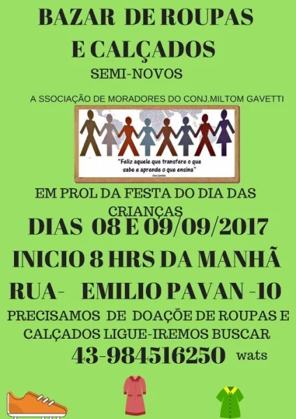 Bazar de Roupas e Calçados Semi Novos