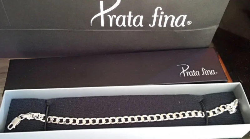 Pulseira de Prata Italiana Goumette