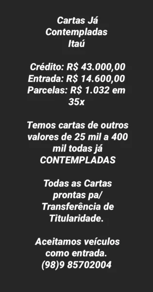 Cartas Contempladas Veja Fotos