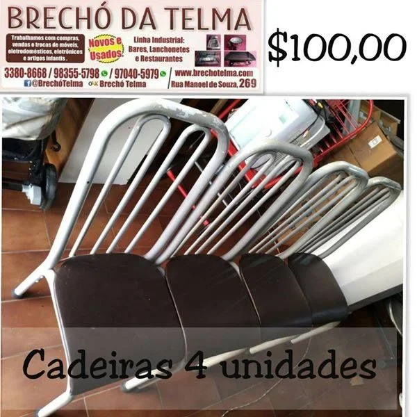 Cadeiras 4 Unidades