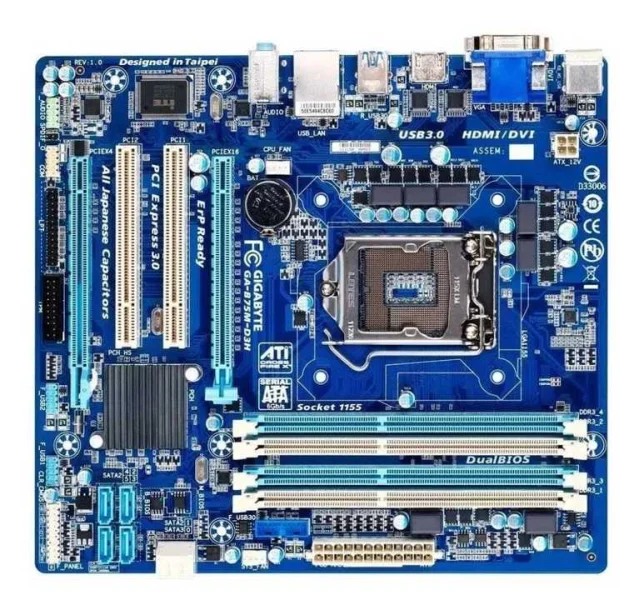 Vendo Placa Mãe Gigabyte B75m-d3h Leia a Descrição a Baixo