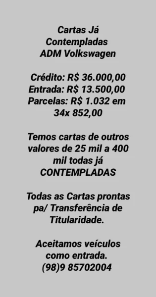 Cartas Contempladas Veja Fotos