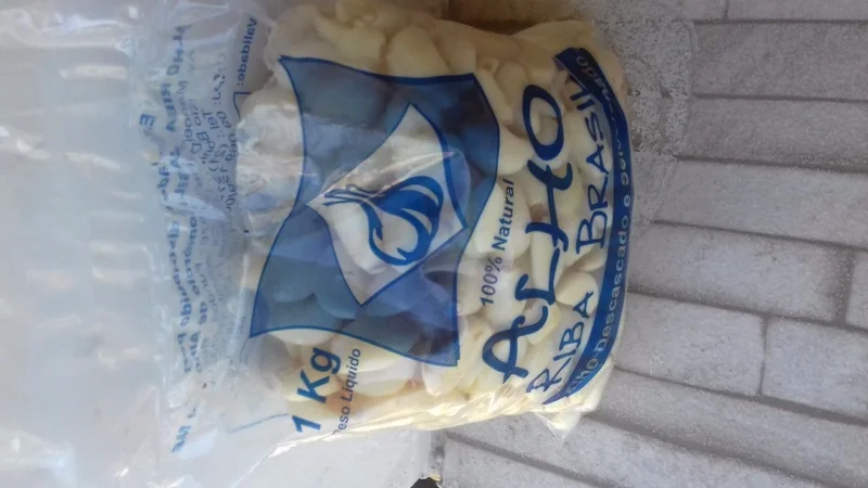 Alho Saco de 1 Kilo Já Descascado Roxo