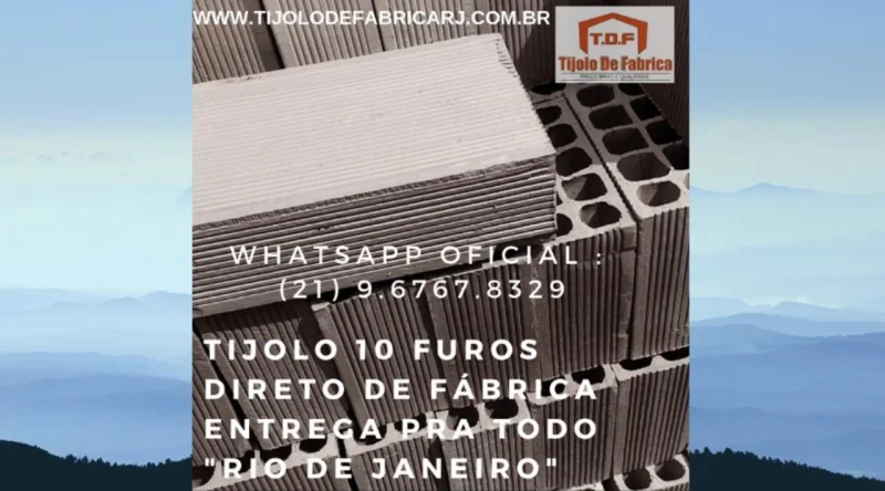 Tijolo Direto de Fábrica Whatsapp: (21) 9.6767.8329 Duque de Caxias -