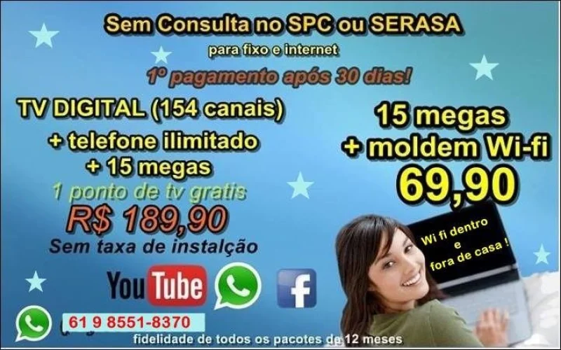 Wi Fi Dentro e Fora de Casa!!! Novas Cidades é Bairros