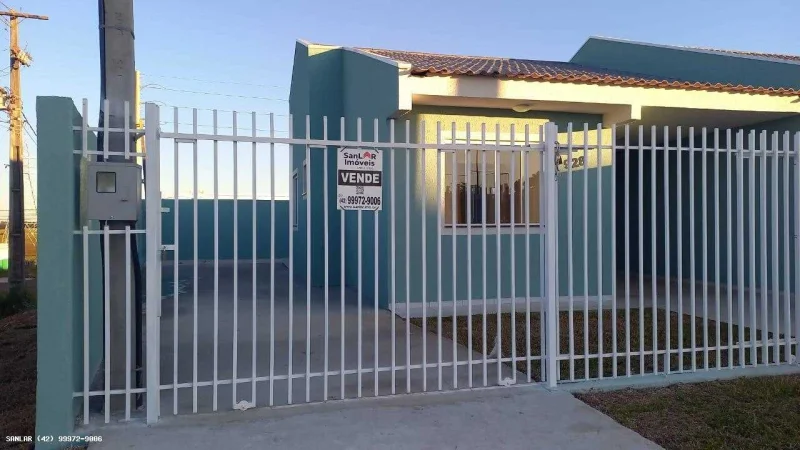 Casa para Venda em Ponta Grossa, Cará-cará, 2 Dormitórios, 1 Banheiro, 1 Vaga