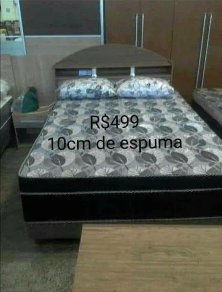 Cama Box Casal 10cm de Espuma